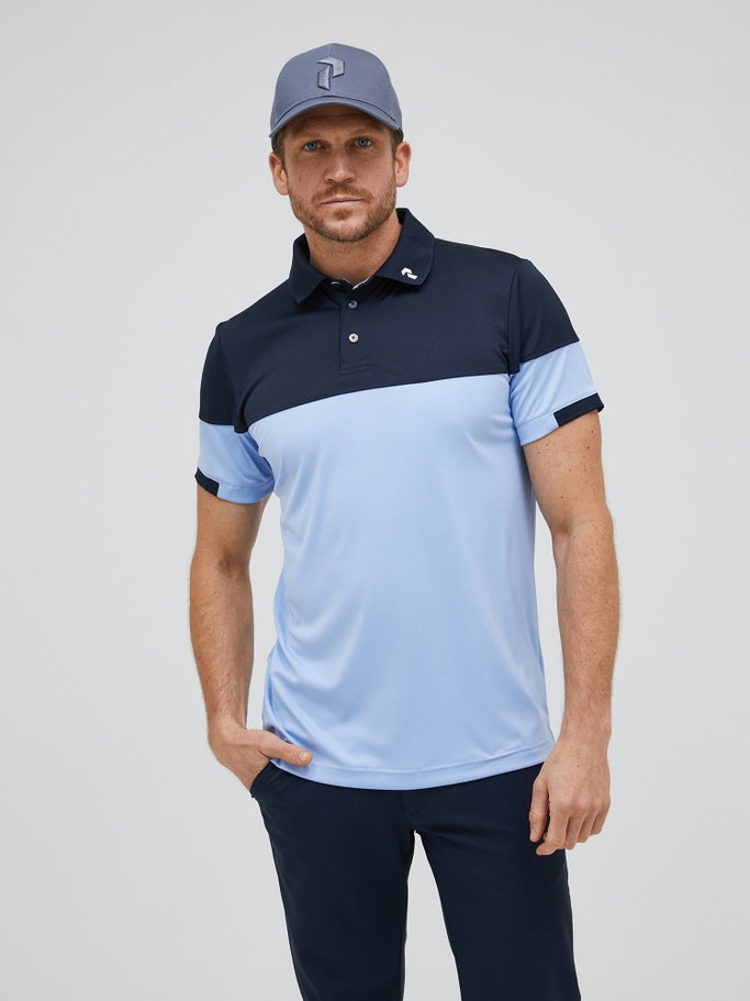 Mens Player Block Polo Village Ski Hut Peak Performance Mens, Mens Tees/Tanks, Spring 2023, Tops