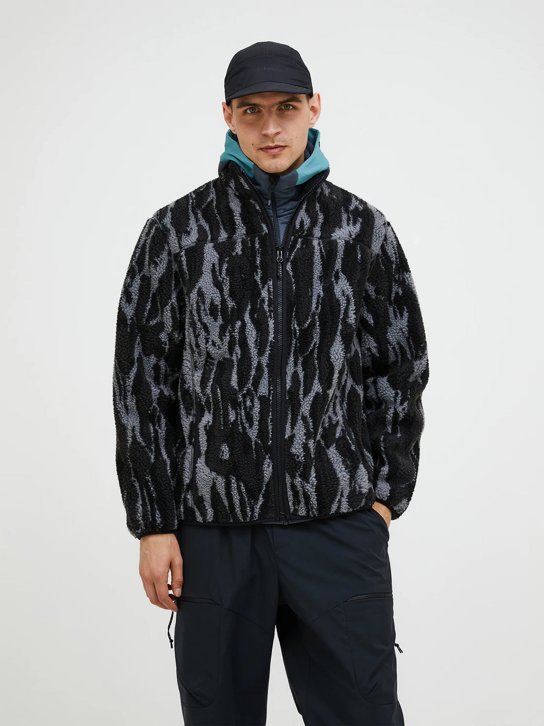 Mens Graphic Pile Jacket