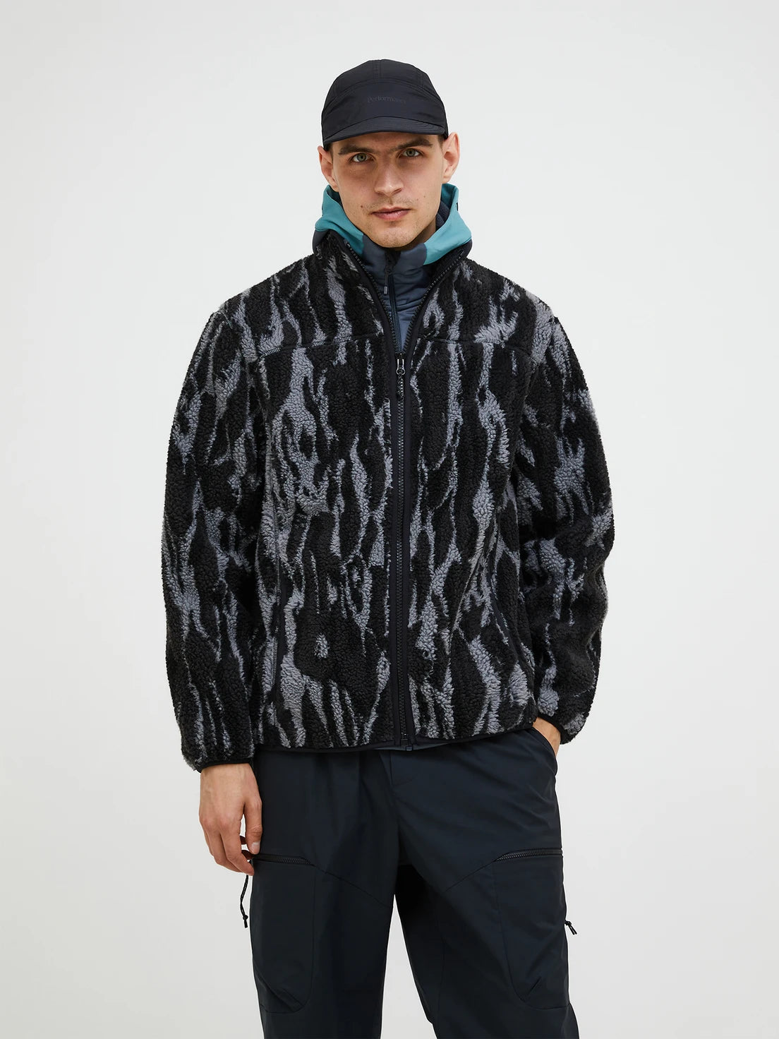 Mens Graphic Pile Jacket