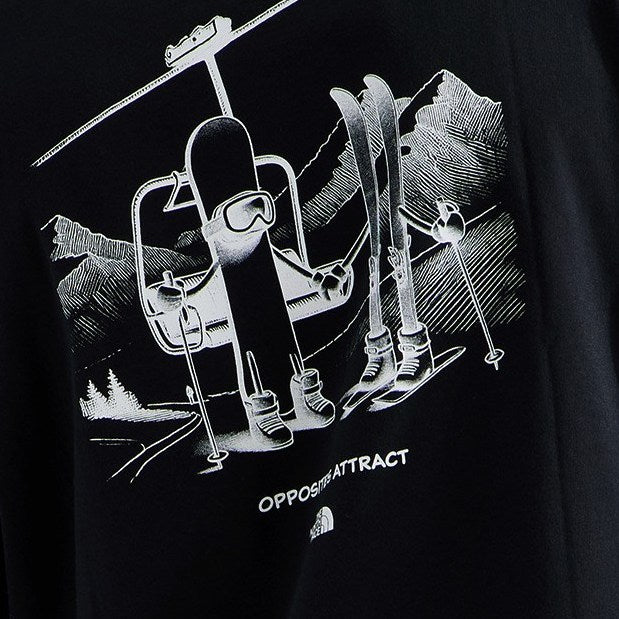 Unisex Opposites Attract Relaxed Short-Sleeve Tee—Graphic