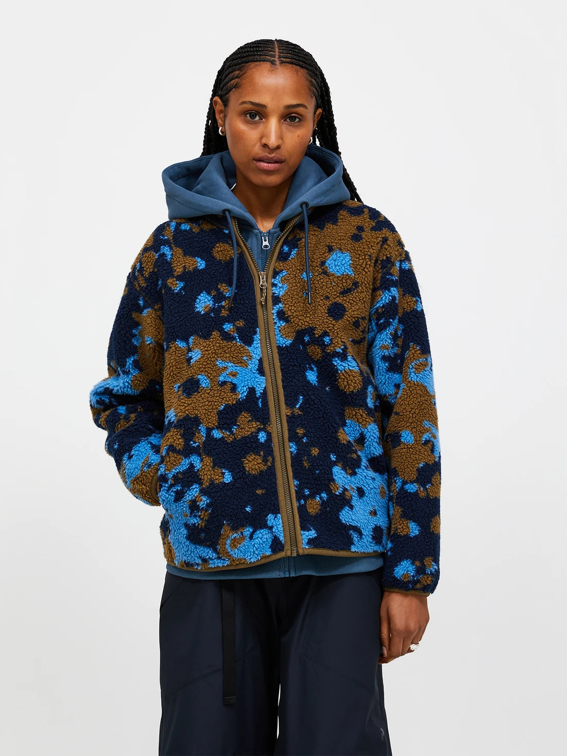 Women's Graphic Pile Jacket- Frosty Haze