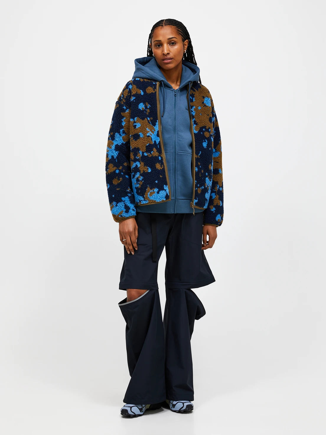 Women's Graphic Pile Jacket- Frosty Haze