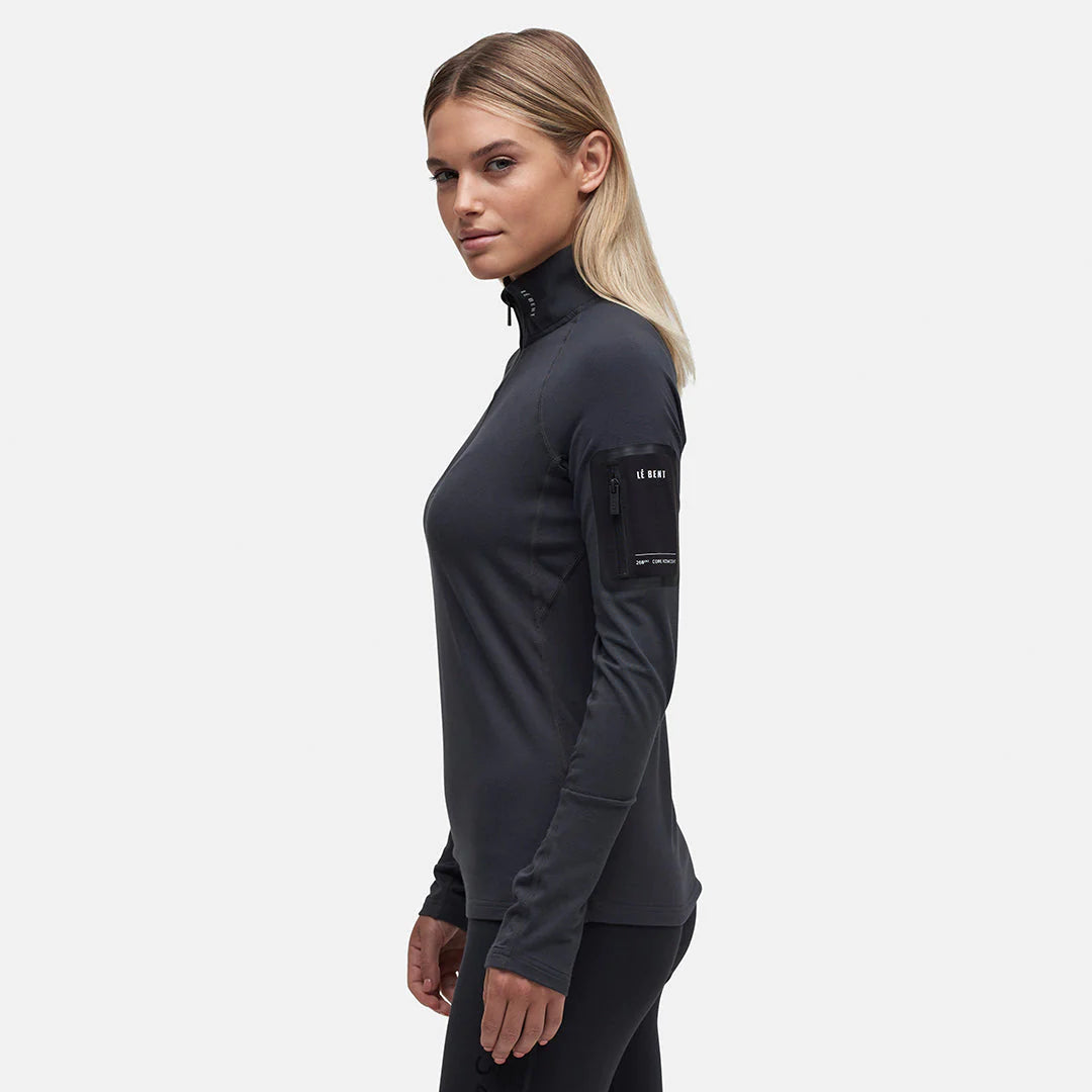 Womens Core Midweight 1/4 Zip Village Ski Hut Le Bent Winter, Winter 2024, Womens, Womens Baselayer