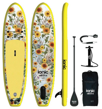 Ionic Yoga - Yellow Lotus - 10'6 Inflatable Paddle Board Package