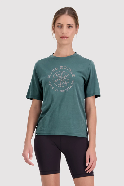 Icon Relaxed Tee Womens Village Ski Hut Mons Royale Spring 2023, Tops, Womens, Womens Tees/Tanks