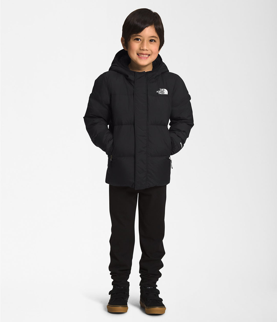 Black north face jacket junior top