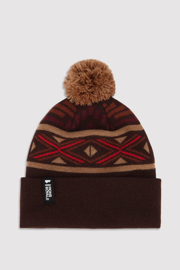 Pom Pom Beanie Village Ski Hut Mons Royale Accessories, Hats/Toques/Face, softgoods accessories, Winter 2023