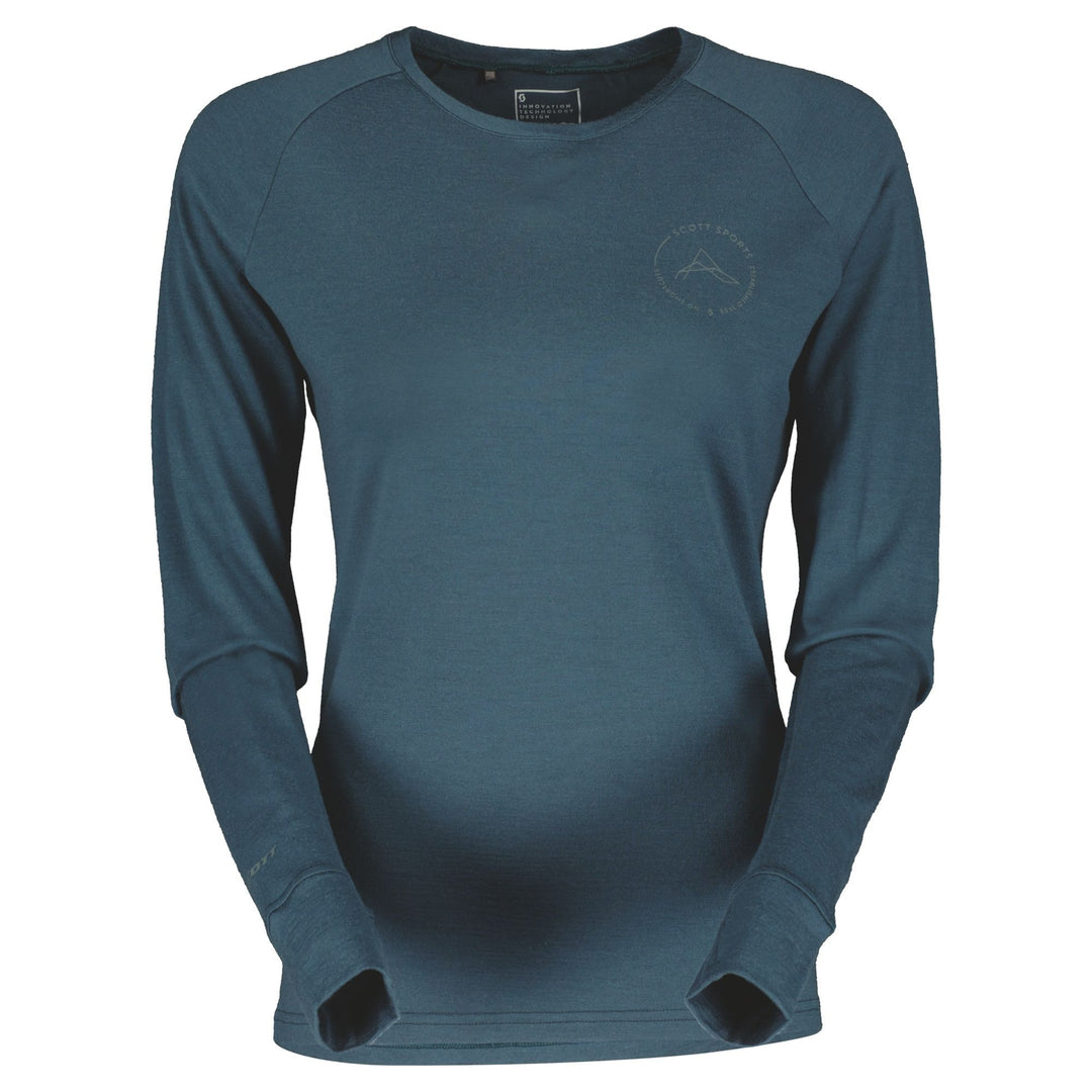 Shirt Womens Defined Merino l/sl Village Ski Hut Scott Winter, Winter 2023, Womens, Womens Baselayer