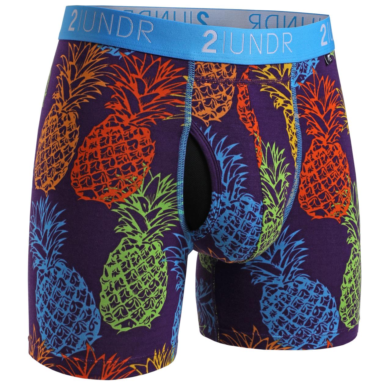 Swing Shift Boxer Print Village Ski Hut 2UNDR Bottoms, Mens, Mens Shorts, Spring 2022