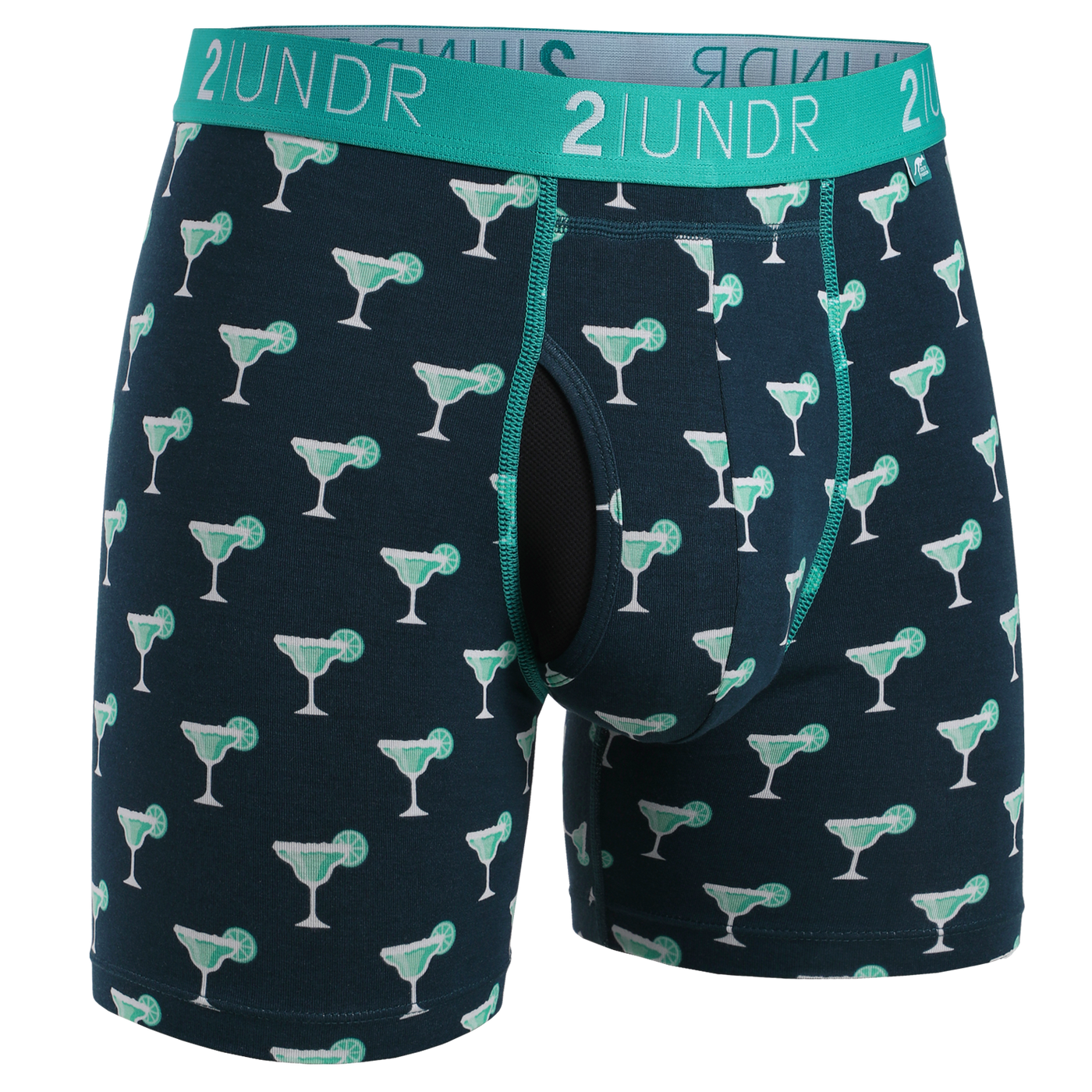 Swing Shift Boxer Print Village Ski Hut 2UNDR Bottoms, Mens, Mens Shorts, Spring 2022