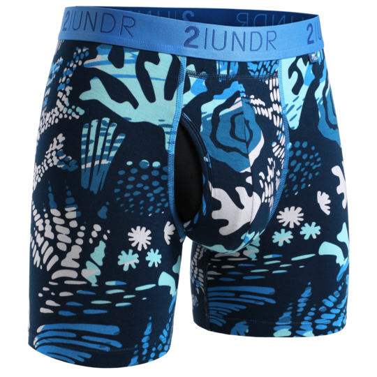 Swing Shift Boxer Print Village Ski Hut 2UNDR Bottoms, Mens, Mens Shorts, Spring 2022